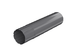 ТН МВС 125/90 мм, водосточная труба металлическая (1 м), графитово-серый, шт.